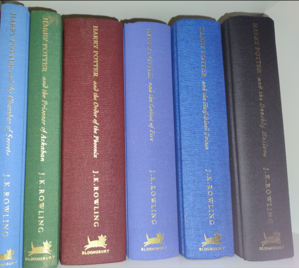 SET OF SIX  HARRY POTTER DELUXE 1ST EDITIONS 1ST PRINTINGS