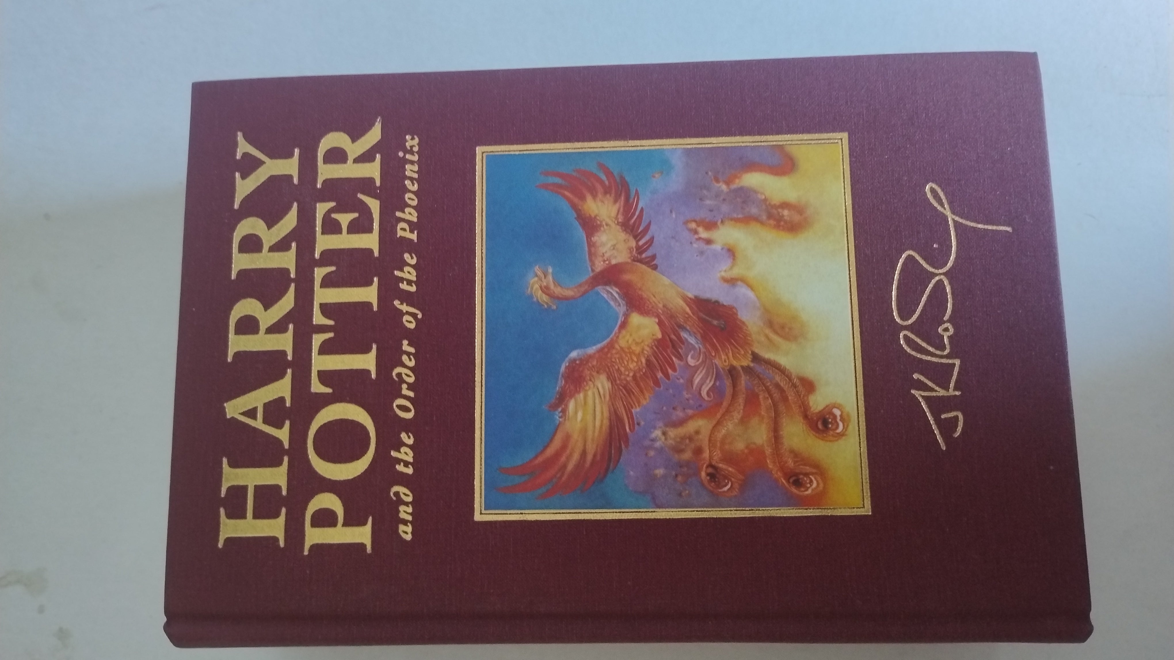 SET OF SIX  HARRY POTTER DELUXE 1ST EDITIONS 1ST PRINTINGS