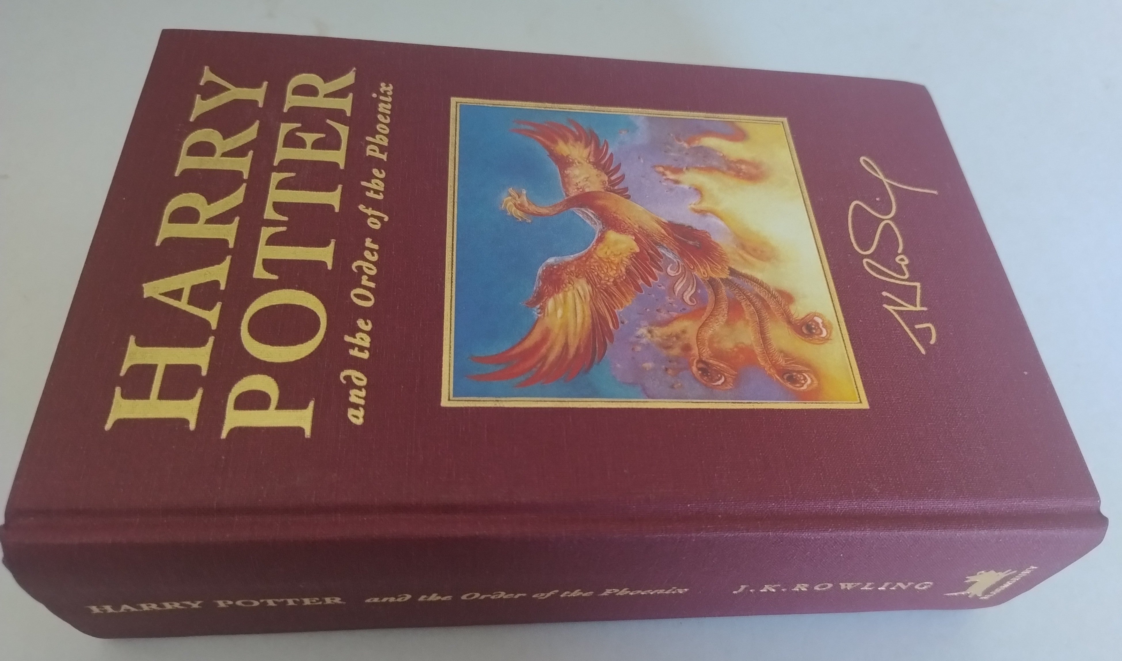 SET OF SIX  HARRY POTTER DELUXE 1ST EDITIONS 1ST PRINTINGS