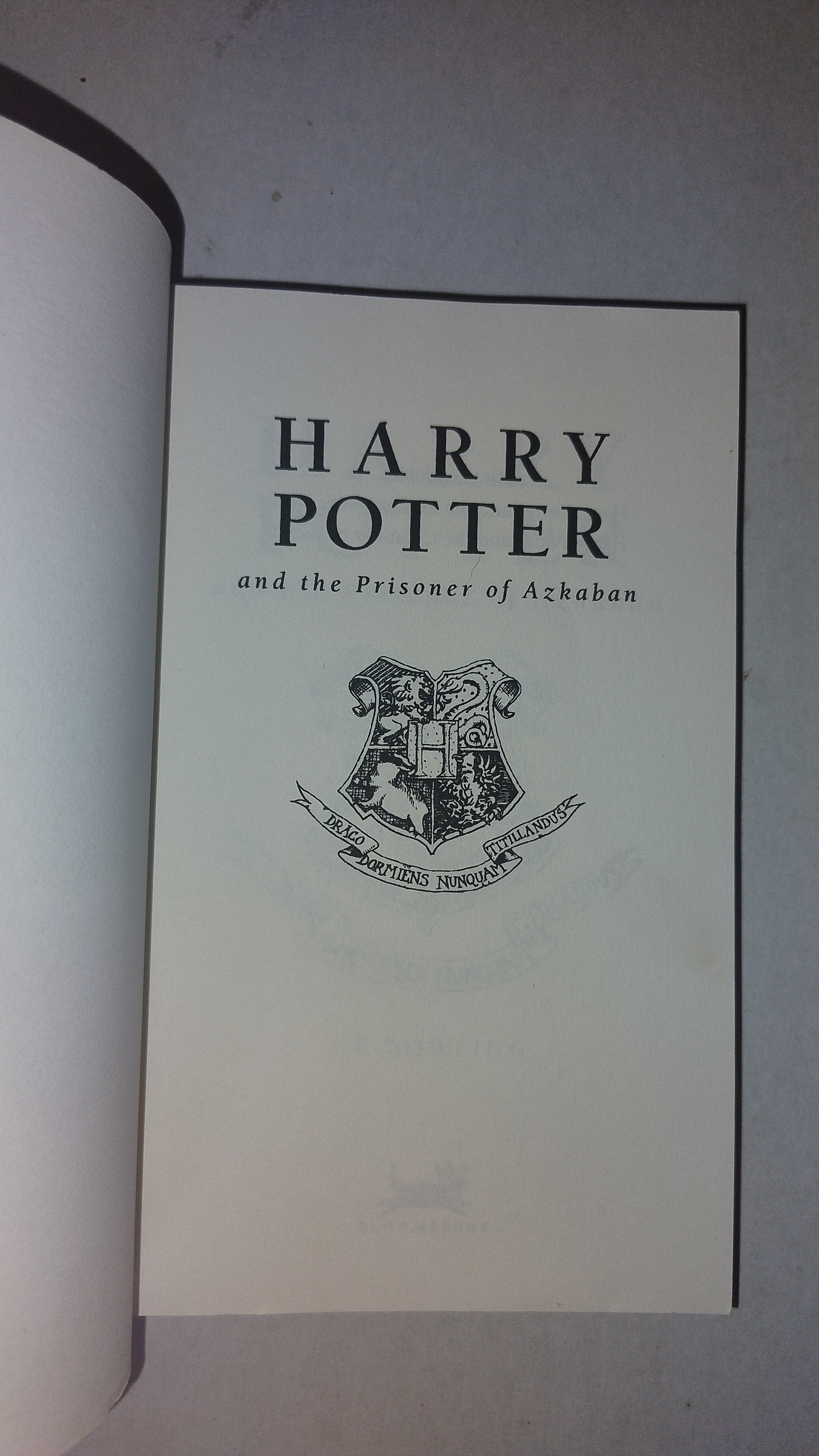 HARRY POTTER AND THE PRISONER OF AZKABAN,UNCORRECTED PROOF (1/150) ~J.K. ROWLING