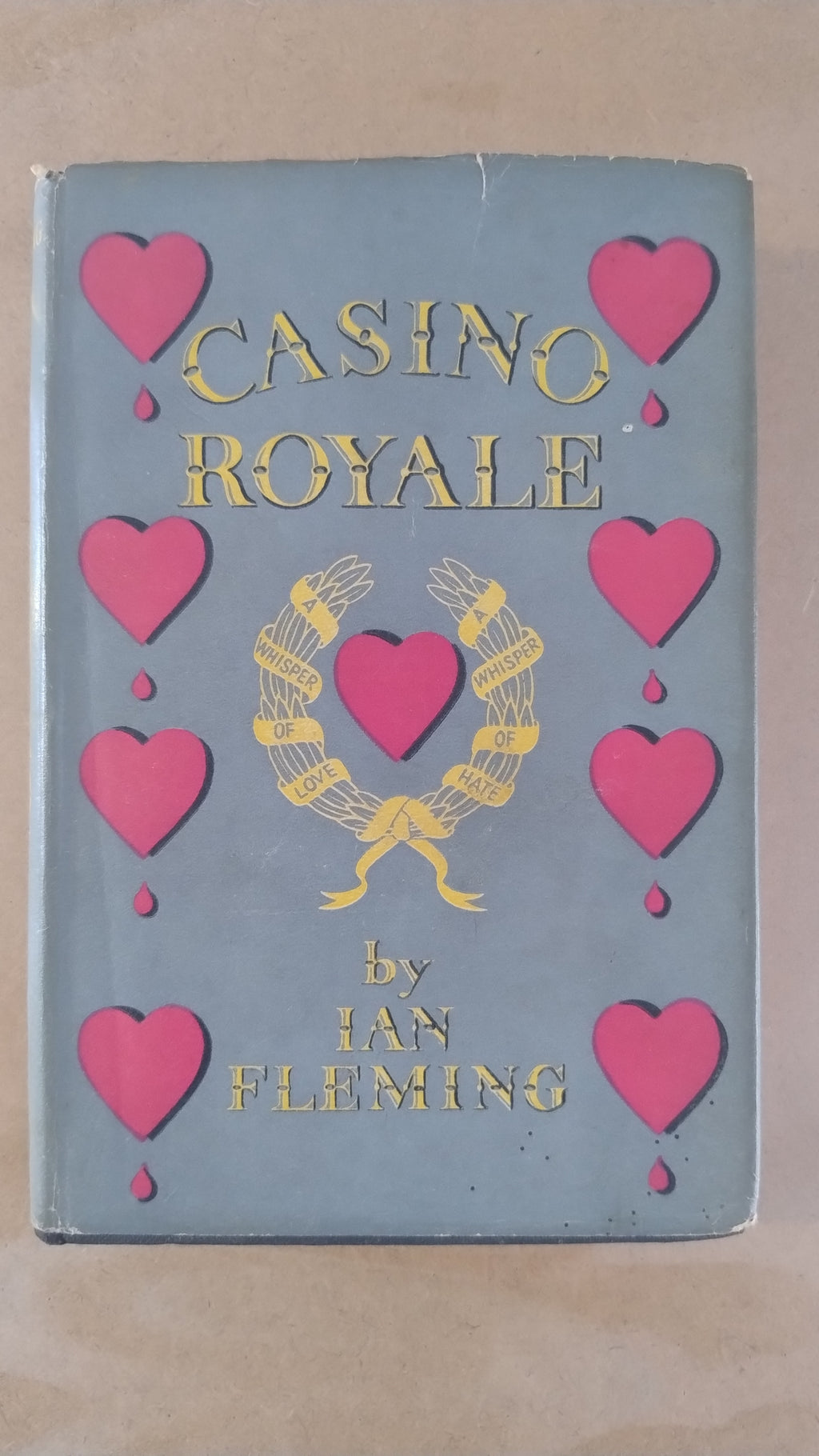 Casino Royale 1st edition 2nd printing 1953 in dustjacket by Ian Fleming. James Bond 007