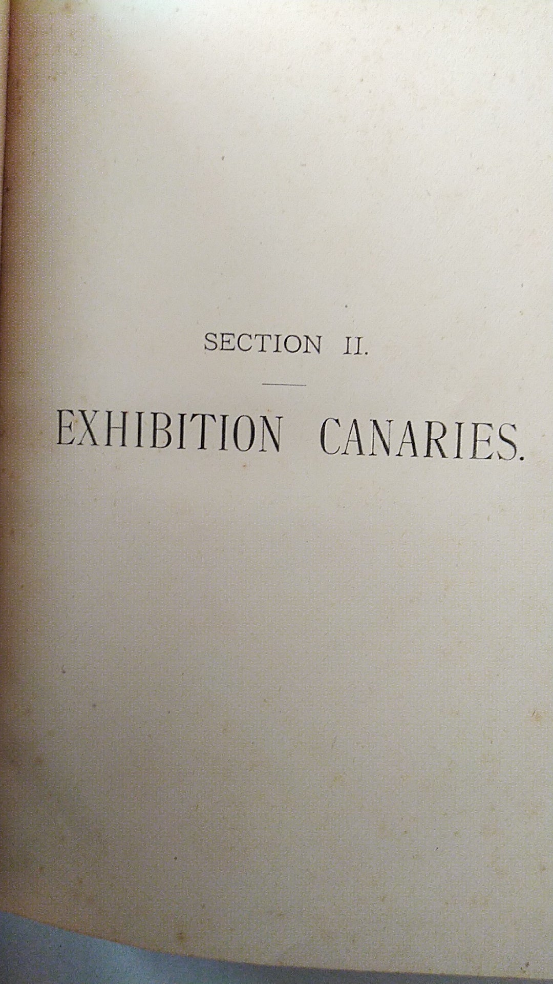 The Canary Book by R. Wallace Third edition 1893 in two sections