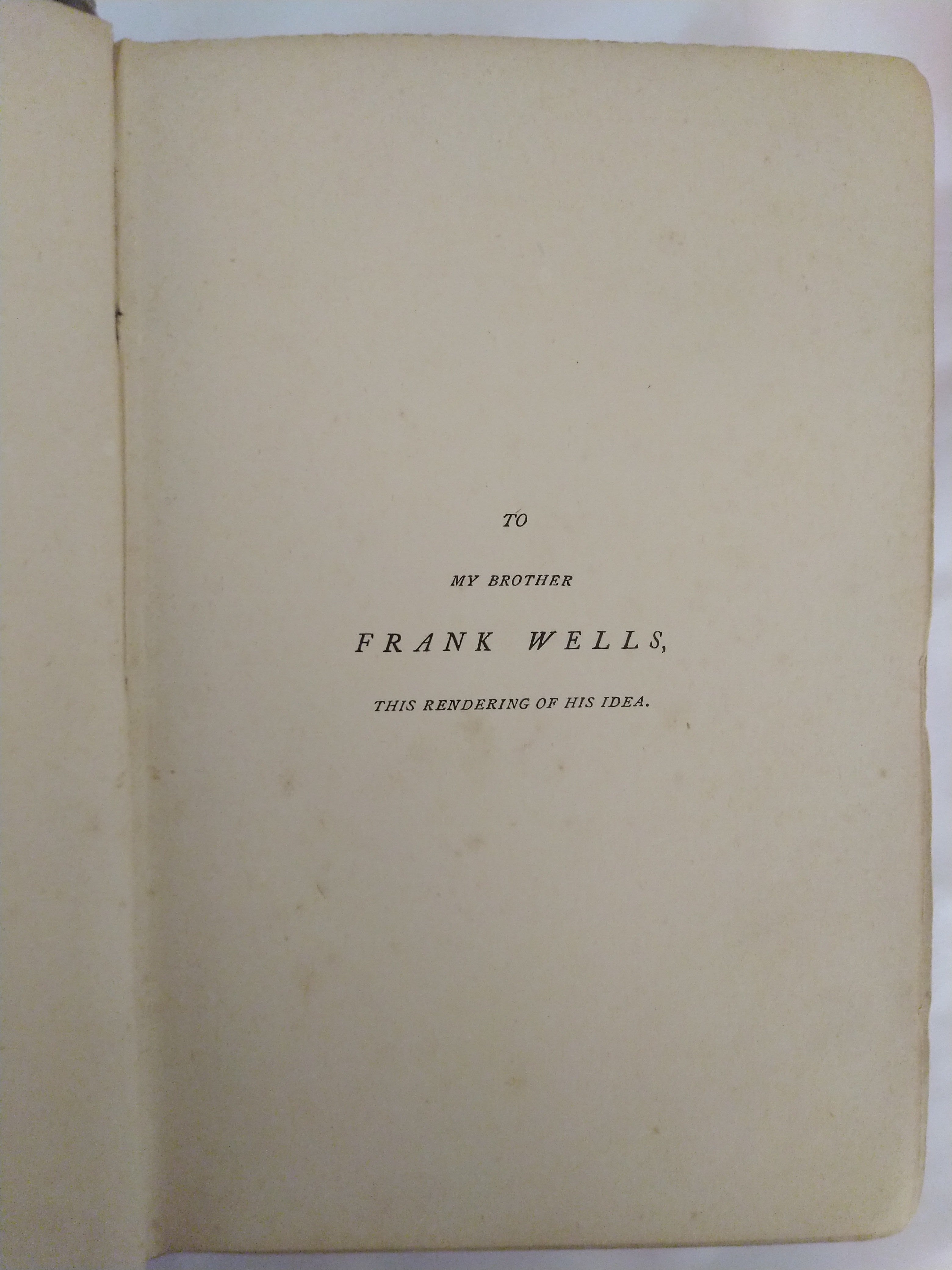 WAR OF THE WORLDS BY H. G. WELLS 1898 FIRST EDITION