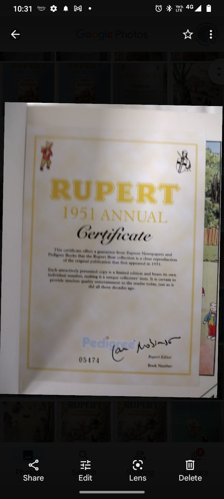 Rupert Annual 1951: Limited Edition Facsimile