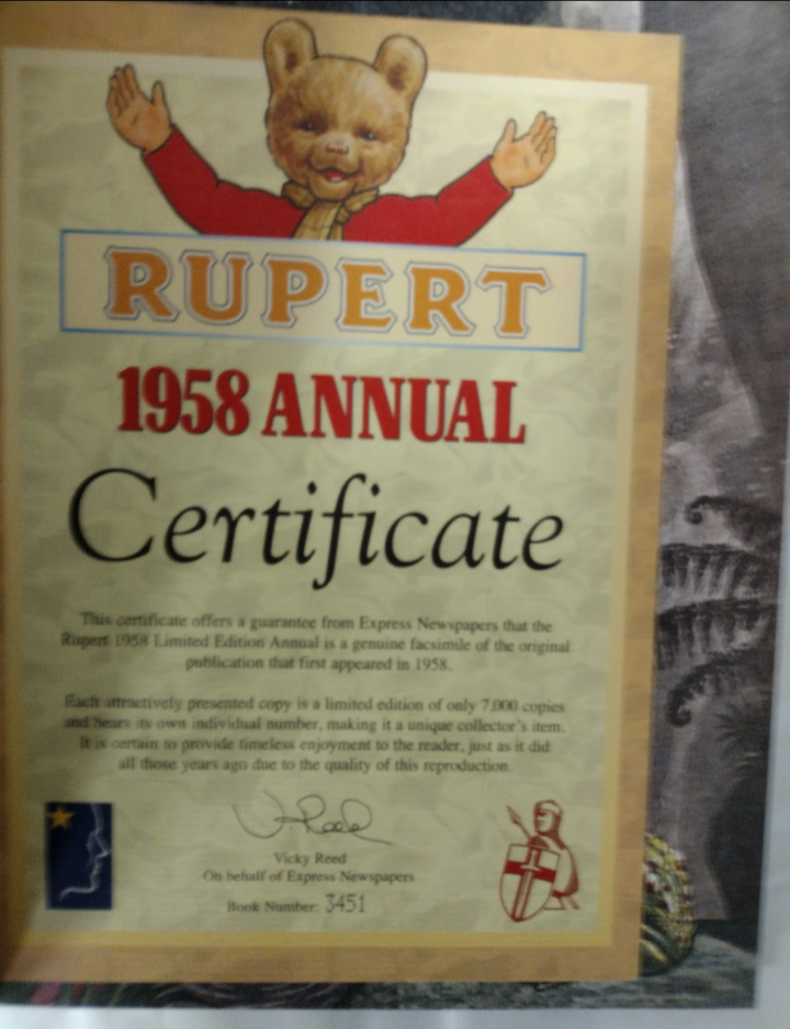 Rupert Annual 1958: Limited Edition Facsimile