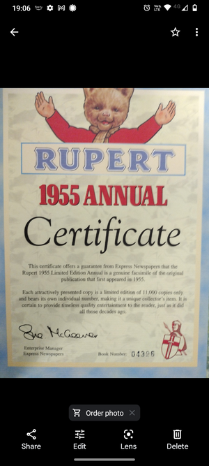 Rupert Annual 1955: Limited Edition Facsimile